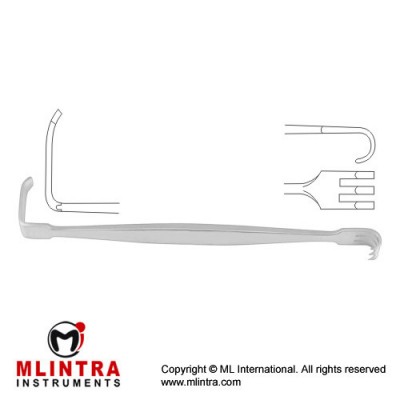 Senn-Miller Retractor Blunt Stainless Steel, 16 cm - 6 1/4" Blade Size 20 x 7 mm